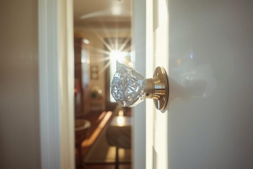 Carta stagnola sulle maniglie delle porte, è il trucco diventato virale sui social: ecco perché